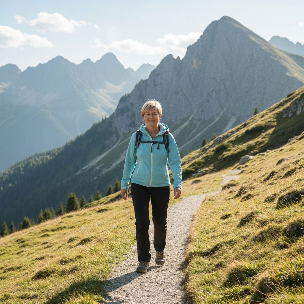 Active person outdoors in nature